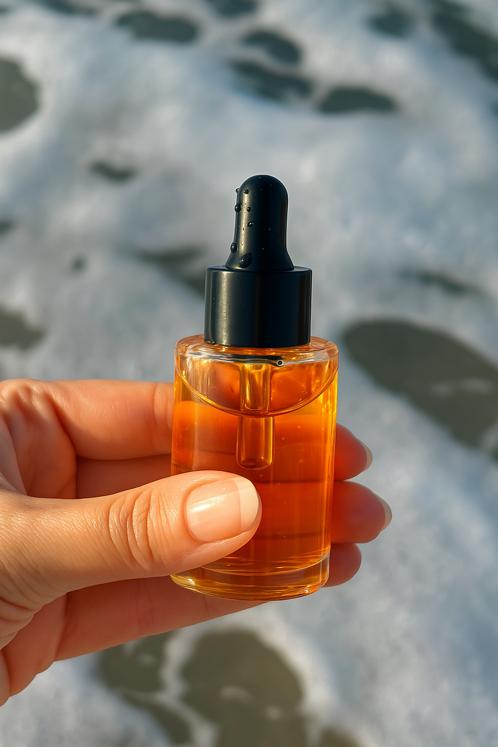 Håndlavet naturlig kropsolie fra Susila Skincare – skabt ved havet til sensitiv hud og familier, der ønsker mild pleje.